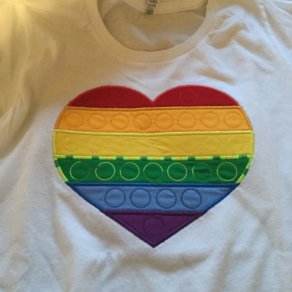 T-shirt made by me applique size medium 7/8